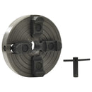 vidaXL 4 pofás fekete acél fa tokmány M33 csatlakozóval 150x63 mm