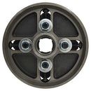 vidaXL 4 pofás fekete acél fa tokmány M33 csatlakozóval 150x63 mm