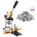 vidaXL kitűzőkészítő gép forgó lyukasztóval 500 db 58 mm-es kitűzővel