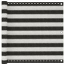 vidaXL antracitszürke-fehér HDPE erkélynapellenző 90 x 500 cm