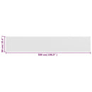 vidaXL fehér HDPE erkélytakaró 90 x 500 cm