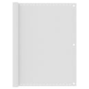 vidaXL fehér HDPE erkélytakaró 120 x 400 cm