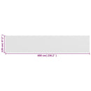 vidaXL fehér HDPE erkélyparaván 120 x 600 cm