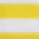 vidaXL sárga-fehér HDPE erkélytakaró 120 x 500 cm