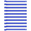 vidaXL kék és fehér HDPE erkélytakaró 120 x 400 cm