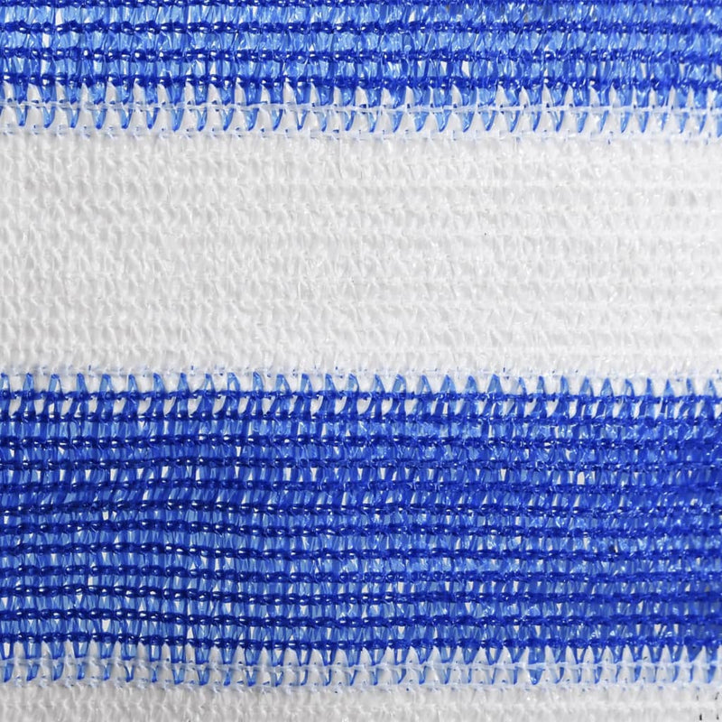 vidaXL kék és fehér HDPE erkélytakaró 120 x 500 cm