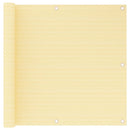 vidaXL bézs színű HDPE erkélytakaró 90 x 500 cm