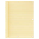 vidaXL bézs színű HDPE erkélytakaró 120 x 500 cm