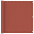 vidaXL terrakotta HDPE erkélytakaró 90 x 300 cm