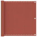 vidaXL terrakotta HDPE erkélyparaván 90 x 400 cm