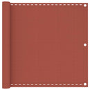 vidaXL terrakotta HDPE erkélytakaró 90 x 600 cm