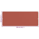 vidaXL terracotta HDPE erkélyparaván 120 x 300 cm