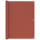 vidaXL terrakotta HDPE erkélytakaró 120 x 600 cm