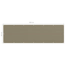 vidaXL tópszínű HDPE erkélytakaró 90 x 300 cm