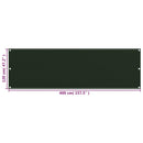 vidaXL sötétzöld HDPE erkélytakaró 120 x 400 cm