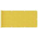vidaXL sárga HDPE erkélytakaró 75 x 400 cm