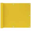 vidaXL sárga HDPE erkélytakaró 75 x 600 cm