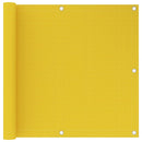 vidaXL sárga HDPE erkélyparaván 90 x 600 cm