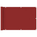 vidaXL piros HDPE erkélyparaván 90 x 400 cm