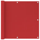 vidaXL piros HDPE erkélytakaró 90 x 500 cm