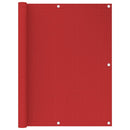 vidaXL piros HDPE erkélytakaró 120 x 500 cm