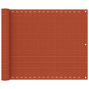 vidaXL narancssárga HDPE erkélytakaró 75 x 400 cm