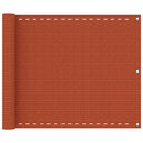 vidaXL narancssárga HDPE erkélytakaró 75 x 500 cm