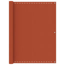 vidaXL narancssárga HDPE erkélytakaró 120 x 500 cm