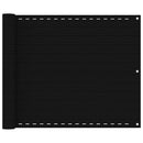 vidaXL fekete HDPE erkélytakaró 75 x 400 cm