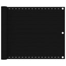 vidaXL fekete HDPE erkélyparaván 75 x 600 cm