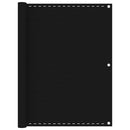 vidaXL fekete HDPE erkélytakaró 120 x 500 cm