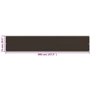 vidaXL barna HDPE erkélyparaván 75 x 400 cm