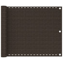 vidaXL barna HDPE erkélytakaró 75 x 500 cm