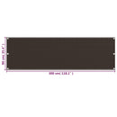 vidaXL barna HDPE erkélytakaró 90 x 300 cm