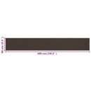 vidaXL barna HDPE erkélytakaró 90 x 600 cm