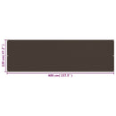 vidaXL barna HDPE erkélytakaró 120 x 400 cm