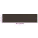 vidaXL barna HDPE erkélytakaró 120 x 500 cm
