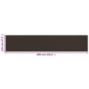 vidaXL barna HDPE erkélytakaró 120 x 600 cm