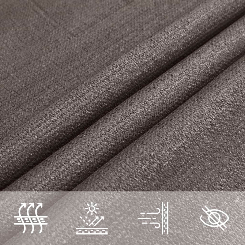 vidaXL antracitszürke HDPE napvitorla 160 g/m² 2 x 5 m