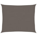 vidaXL antracitszürke HDPE napvitorla 160 g/m² 2,5 x 3 m