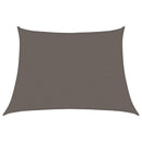 vidaXL antracitszürke HDPE napvitorla 160 g/m² 4/5 x 3 m