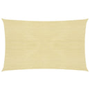 vidaXL bézs HDPE napvitorla 160 g/m² 2,5 x 4,5 m