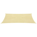 vidaXL bézs HDPE napvitorla 160 g/m² 2,5 x 5 m
