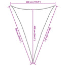 vidaXL bézs HDPE napvitorla 160 g/m² 5 x 7 x 7 m