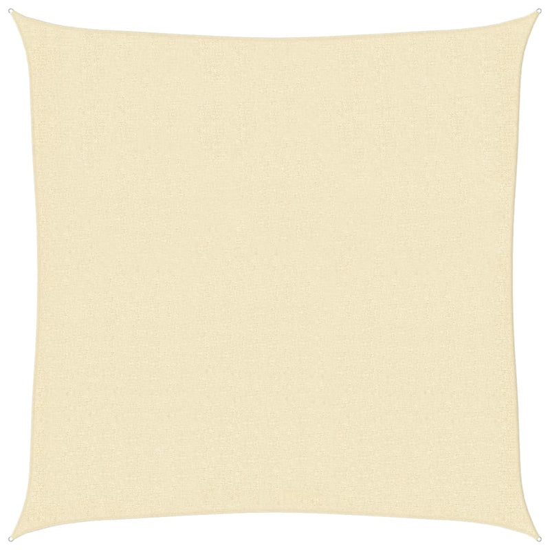 vidaXL krémszínű HDPE napvitorla 160 g/m² 3 x 3 m
