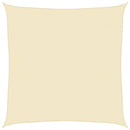 vidaXL krémszínű HDPE napvitorla 160 g/m² 4 x 4 m