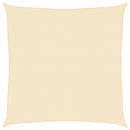 vidaXL krémszínű HDPE napvitorla 160 g/m² 6 x 6 m