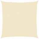 vidaXL krémszínű HDPE napvitorla 160 g/m² 7 x 7 m