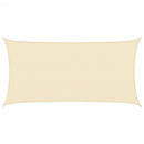 vidaXL krémszínű HDPE napvitorla 160 g/m² 2 x 3,5 m