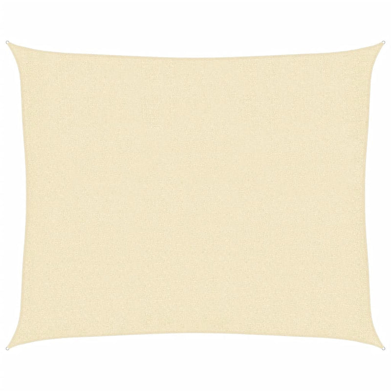vidaXL krémszínű HDPE napvitorla 160 g/m² 2,5 x 3 m